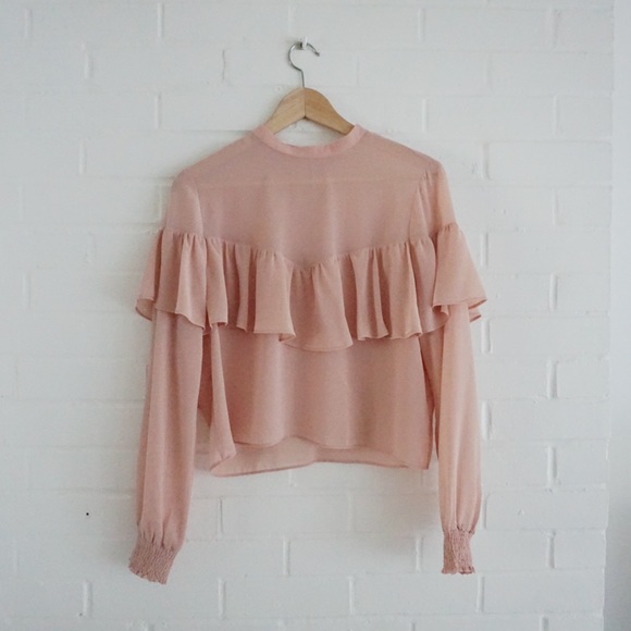 Blush Chiffon Top - Picture 1 of 6